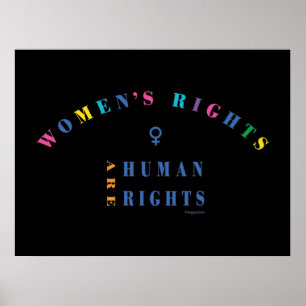 Women's Rights are Human Rights, Equality, Poster