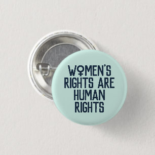 "Women's Rights Are Human Rights" Feminist 3 Cm Round Badge
