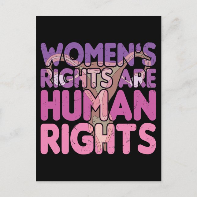 Women's Rights Are Human Rights Postcard (Front)