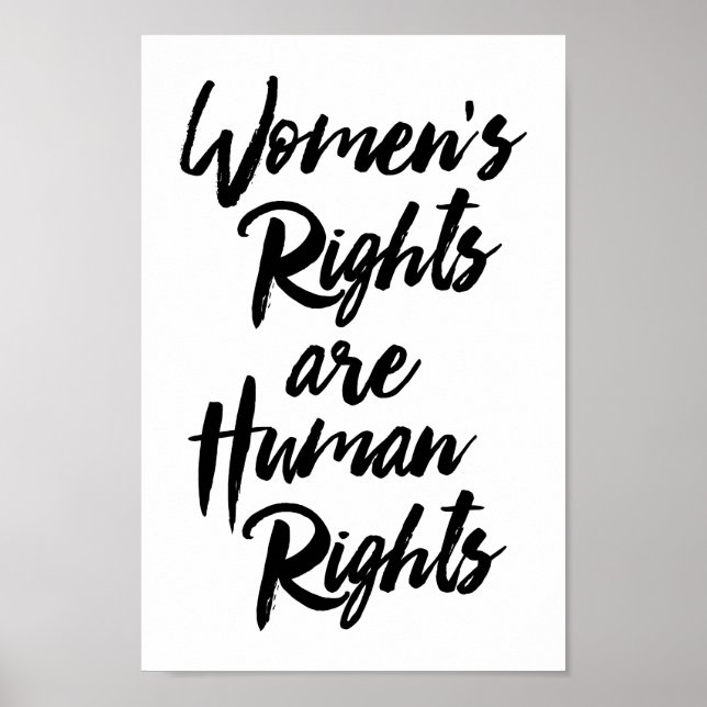 Women's Rights Are Human Rights Poster (Front)