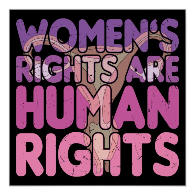 Women's Rights Are Human Rights Poster (Front)