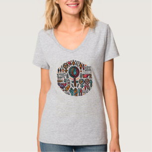 Women's Rights are Human Rights - V-Neck T-Shirt
