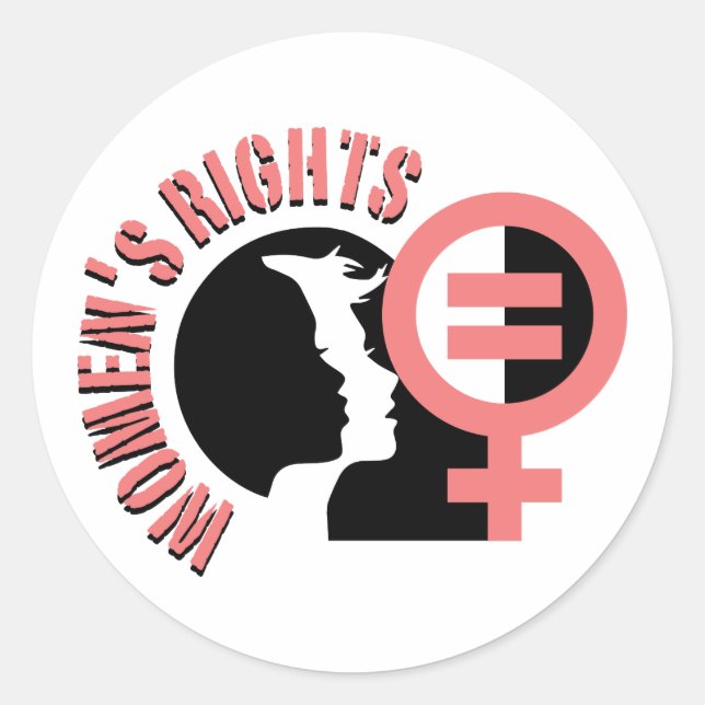 Womens Rights Classic Round Sticker (Front)
