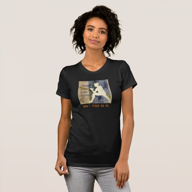 Women's Rights: Don't tread on me T-Shirt (Front Full)