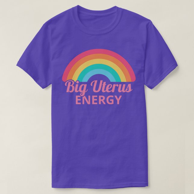 Womens Rights Feminist Big Uterus Energy II T-Shirt (Design Front)
