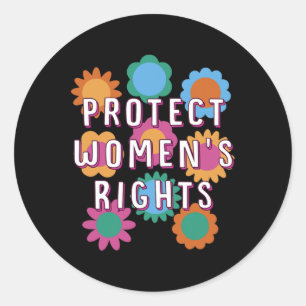 Women's Rights Feminist Gender Equality Classic Round Sticker