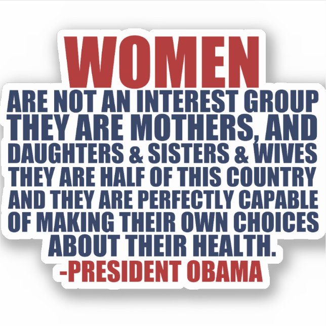 Women's Rights Obama Quote (Front)