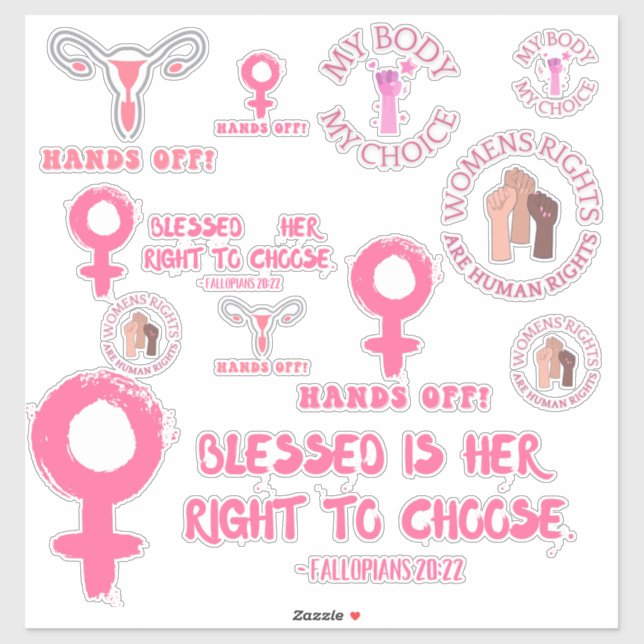 Women's Rights Pro-Choice Assortment (Sheet)