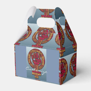 women's rights raised fist Thunder_Cove Favour Box