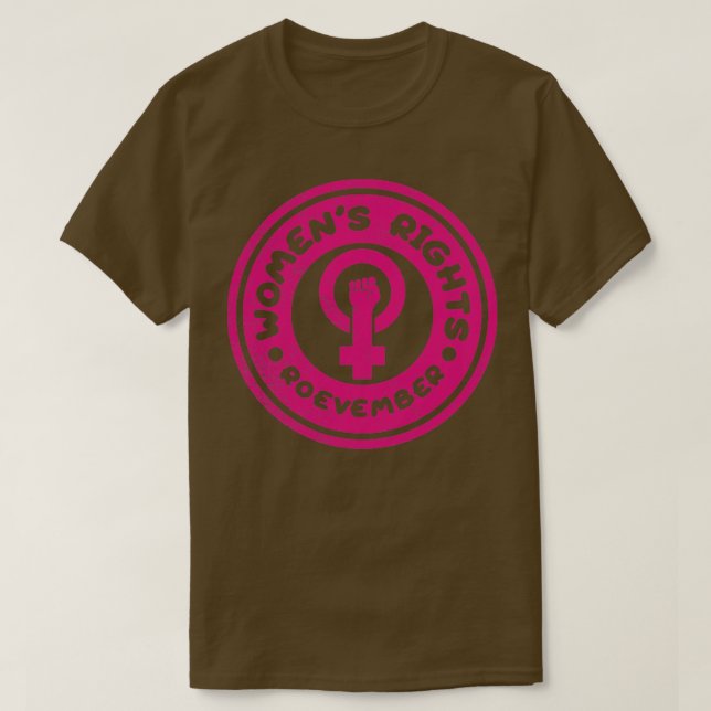 Womens Rights Roevember Vintage Pink T-Shirt (Design Front)