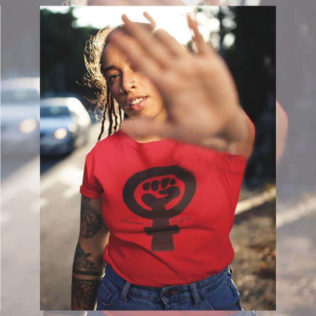 Women's Rights Symbol Text T-Shirt (Creator Uploaded)
