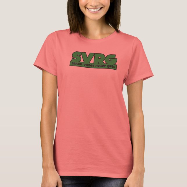 Womens Ringer T-Shirt SVRG Logo (Front)