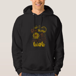 Womens Rise Shine And Hold Your Head High Sunflowe Hoodie