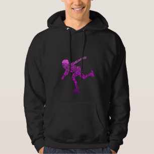 Womens Roller Derby Vintage Roller Skates Retro Sk Hoodie