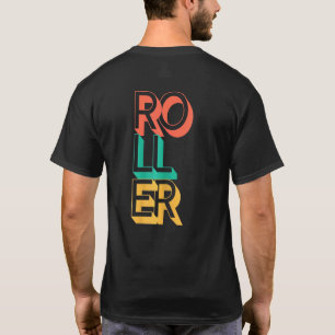Womens Roller Girl Skater Skating Retro Vintage Sk T-Shirt