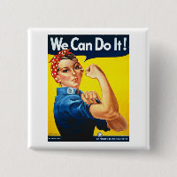 Women's Rosy the Riveter T Shirt - We Can Do It