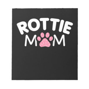 Womens Rottie Mum Apparel Rottweiler Owner Lover Notepad