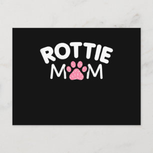 Womens Rottie Mum Apparel Rottweiler Owner Lover Postcard