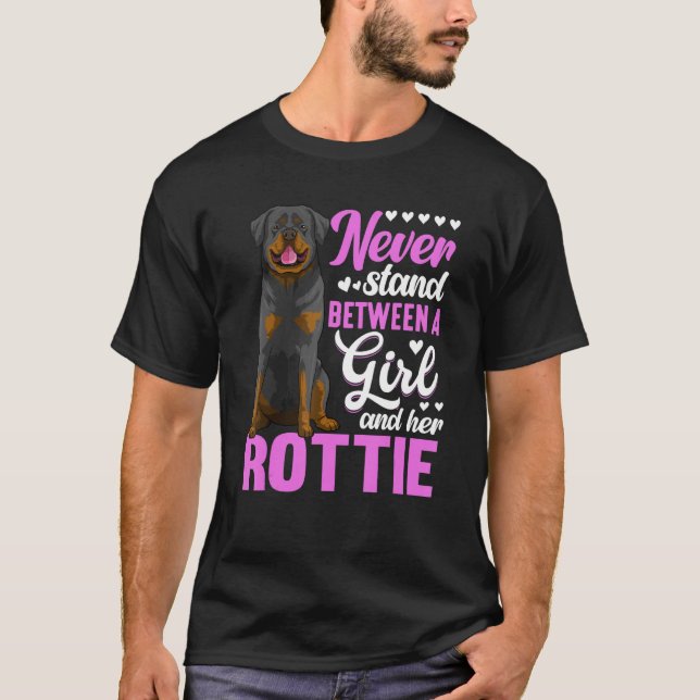 Womens Rottweiler Dog Apparel Rottie Owner T-Shirt (Front)