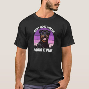 Womens Rottweiler Mom Vintage Mother's Day Rotty T-Shirt
