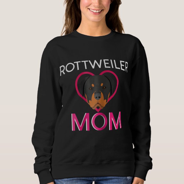 Womens Rottweiler Mum Sweatshirt (Front)