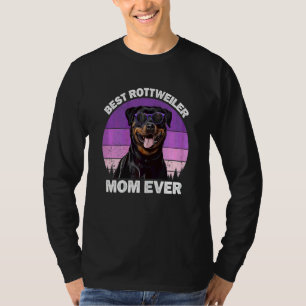 Womens Rottweiler Mum Vintage Mother's Day Rotty T-Shirt