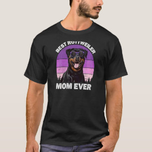Womens Rottweiler Mum Vintage  Mother's Day Rotty  T-Shirt