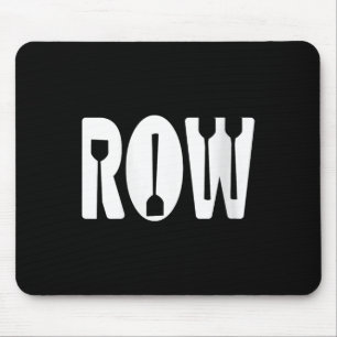 Womens Rowing Paddle Minimalist Crew Team Enthusia Mouse Pad