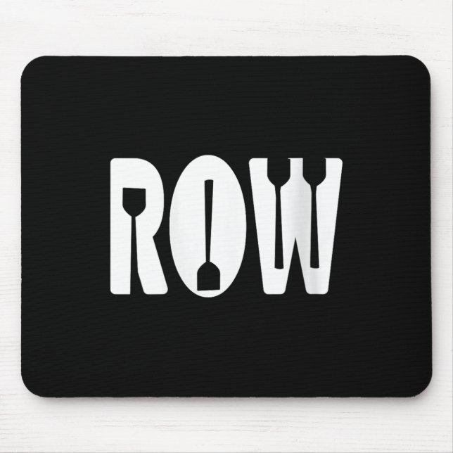 Womens Rowing Paddle Minimalist Crew Team Enthusia Mouse Pad (Front)