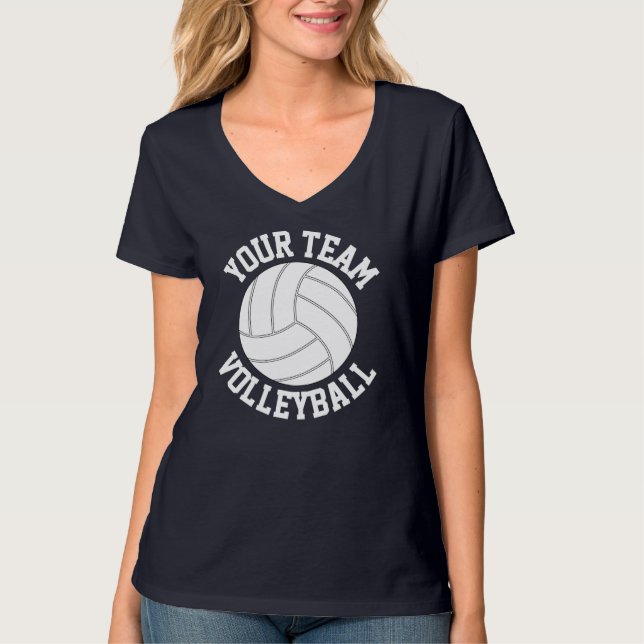 Women's Royal Blue & White Volleyball Jersey Shirt (Front)