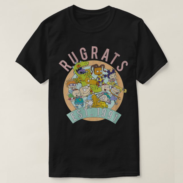 Womens Rugrats Established 1991 Group Shot VNeck  T-Shirt (Design Front)