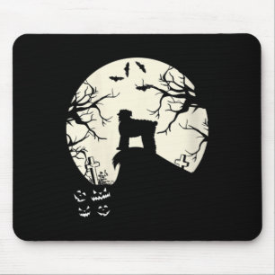 Womens Russian Black Terrier In The Moon Dog Mouse Pad