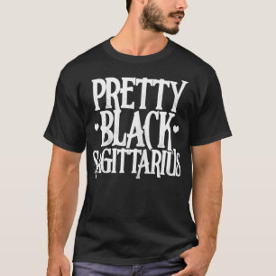 Womens Sagittarius Funny Pretty Black Sagittarius T-Shirt