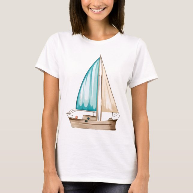 Women's Sailboat T-Shirt (Front)