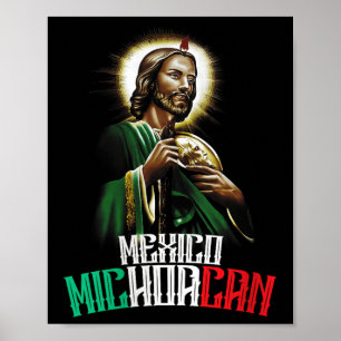 Womens Saint Jude Thaddeus Michoacán Mexico San Ju Poster