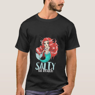 Womens Salty Lil Beach Adult Mermaid Women T-Shirt