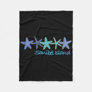 Womens Sanibel Island Tropical Vacation Beach V-ne Fleece Blanket