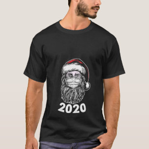 Womens Santa Claus Beard Ed Face Mask 2020 Cool Ch T-Shirt