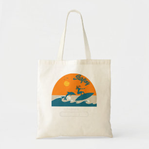 Womens Santa Monica California Beach Retro Vintage Tote Bag