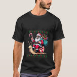Womens Santa Riding Snail Animal Ugly Christmas Sw T-Shirt<br><div class="desc">Womens Santa Riding Snail Animal Ugly Christmas Sweater V Neck</div>