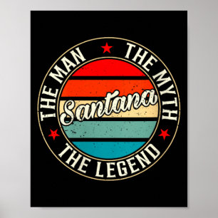 Womens Santana The One And Only The Legend Shirt Poster