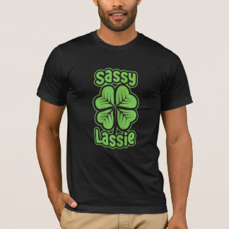 Womens Sassy Lassie Tee Great Saint Patrick's Or P
