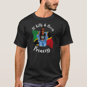 Womens Sassy St Kitts And Nevis Princess born Kitt T-Shirt