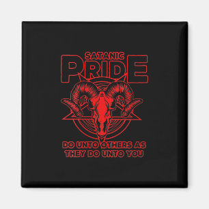 Womens Satanic Pride Satanism Pagan Goat Satan Magnet