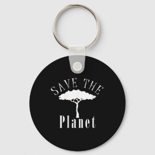 Womens Save The Planet Environmental Protection Key Ring