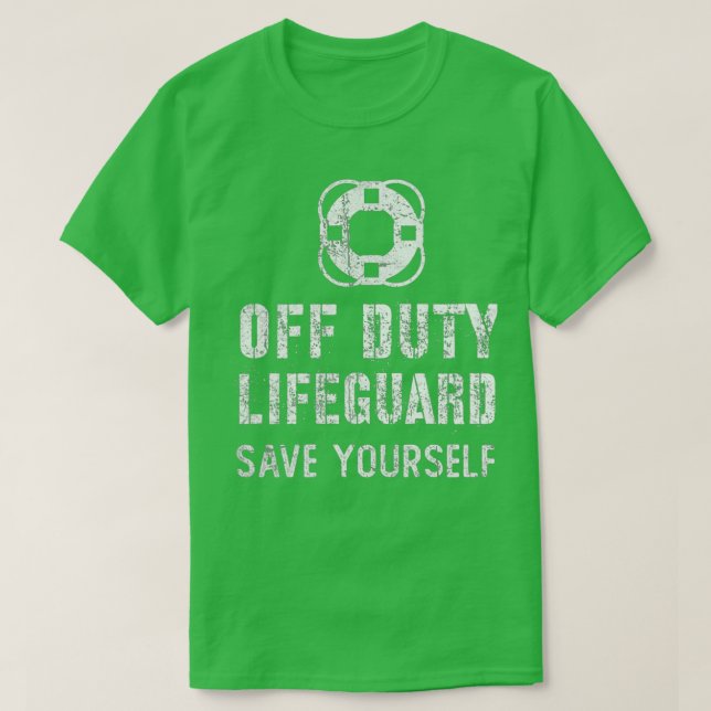 Womens Save Yourself Lifeguard Humour Swimming Poo T-Shirt (Design Front)