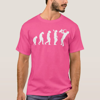 Womens Saxophonist Gift Idea Evolution Jazz Musici T-Shirt