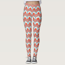 Women's Scallop Print Leggings