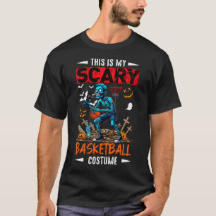Womens Scary Basketball Costume Halloween Zombie M T-Shirt