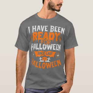 Womens Scary Halloween design broom engraved pumpk T-Shirt